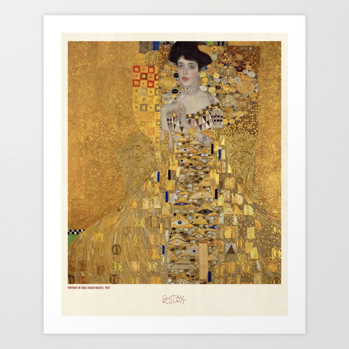 Lady in Gold by Gustave Klimt Art Print