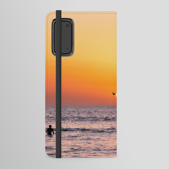 Surf Sunset Android Wallet Case