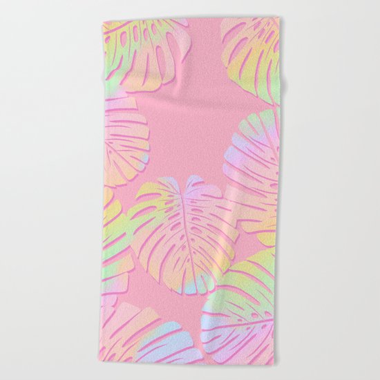 Unicorn Monstera Beach Towel
