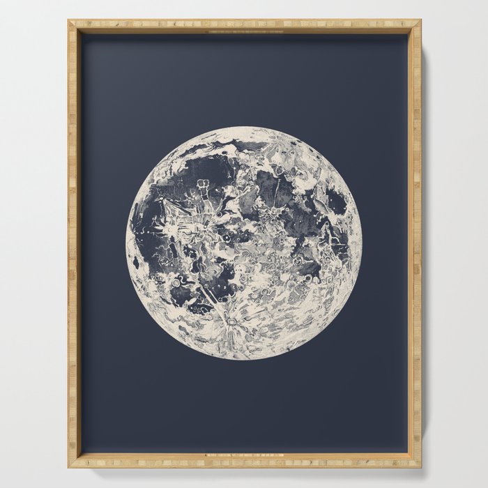 Telescopic Appearance of the Moon Serving Tray