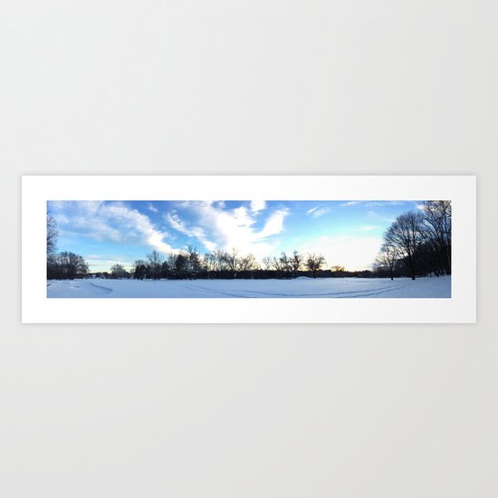 Winter white Art Print
