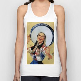 Mexican girl Unisex Tank Top