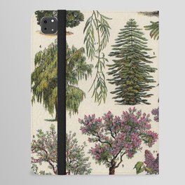 Vintage Trees Poster - Arbres by Adolphe Millot iPad Folio Case