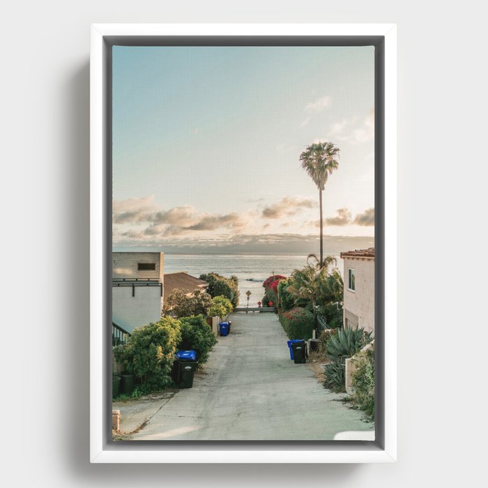 Vibes in the Alley Framed Canvas