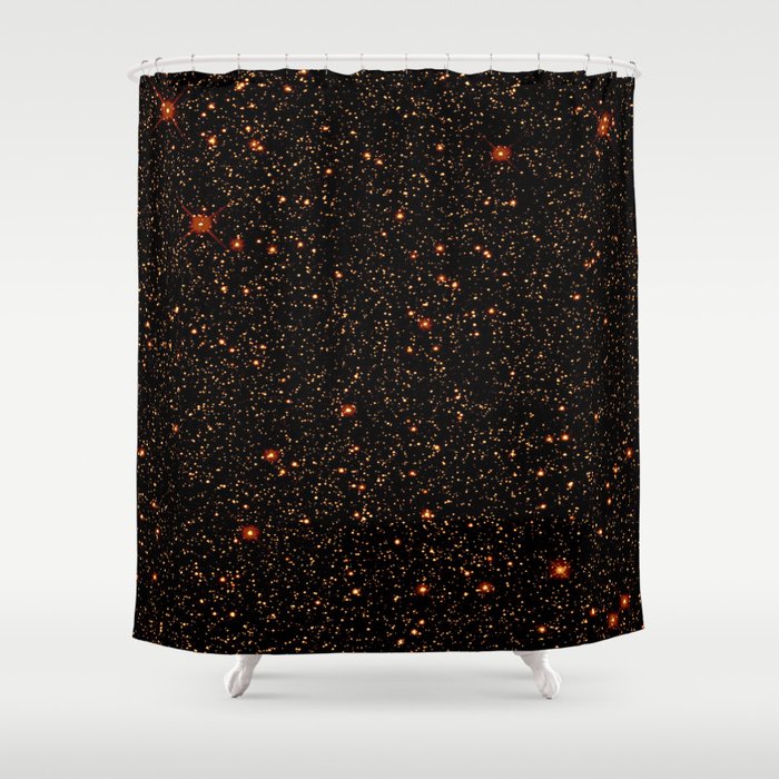 Golden Stars Shower Curtain