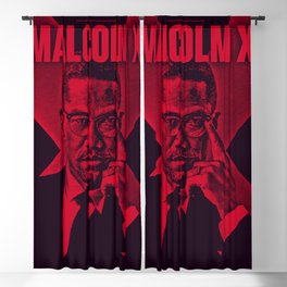 Malcom X: Engraved Blackout Curtain