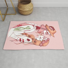 Zombie Hipsters in Love Rug