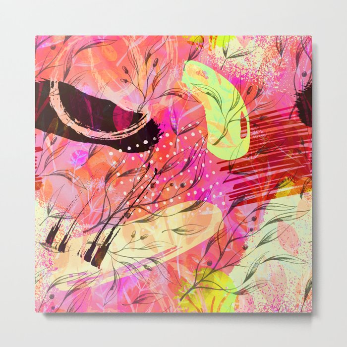 abstract funky cn Metal Print
