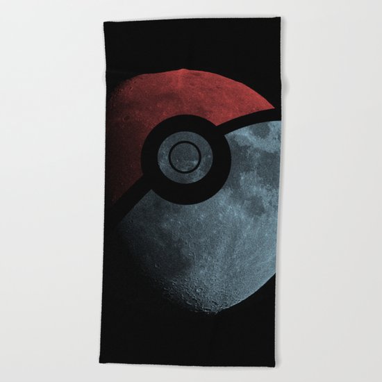 Poke Moon Beach Towel