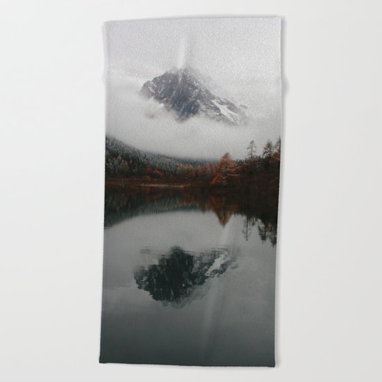 Beautiful Mountain # reflection Beach Towel
