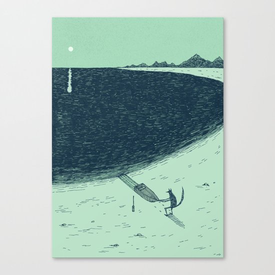 'Beach' (Colour) Canvas Print