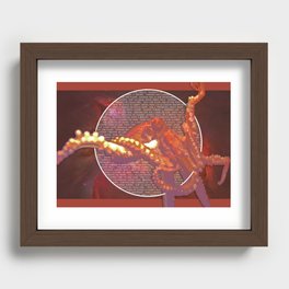 Space Octopus Recessed Framed Print
