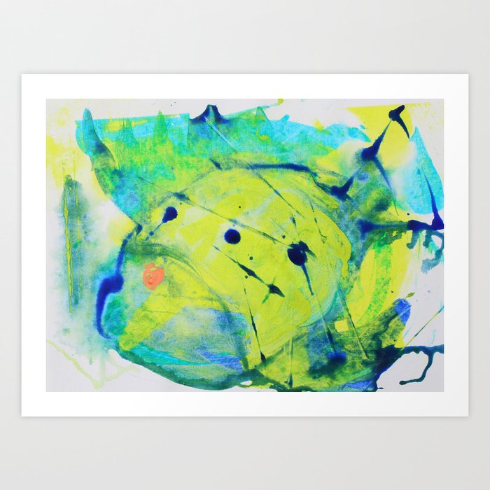 Abstract Fish Art Print By Thiarodriguezart Society6