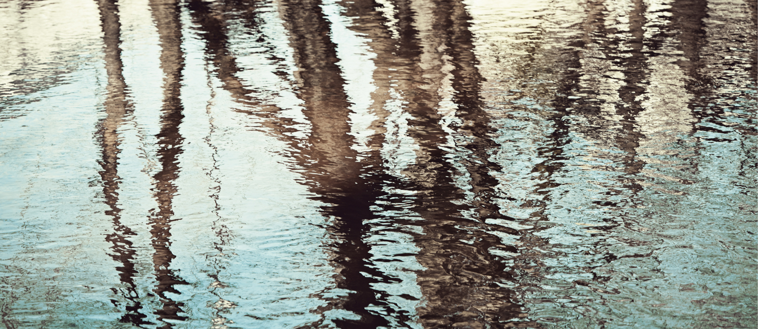 Blue Brown Abstract Water Reflections Photography Water Ripples