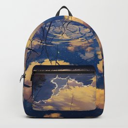 Background sky, sunset Backpack