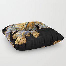 New Growth No1 yellow fractal  Floor Pillow