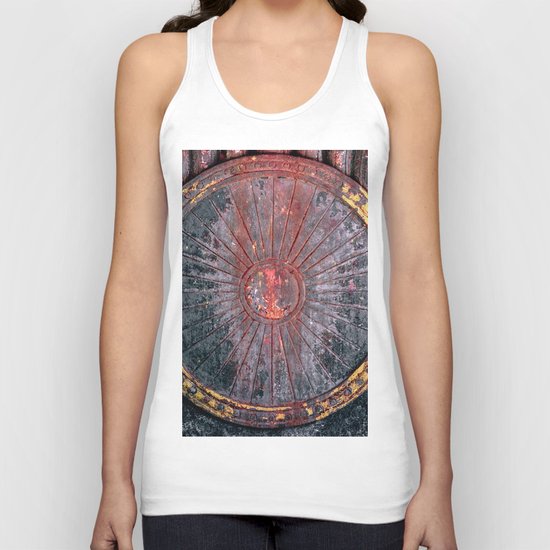 Circle vintage Unisex Tank Top