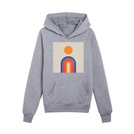 Vintage California Sun: Arches Kids Pullover Hoodies
