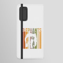 Elephant's Vintage Retro Android Wallet Case