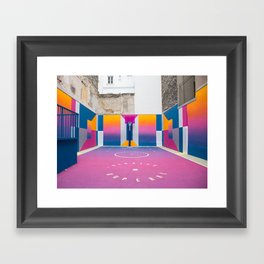 Pigalle basketball court Framed Art Print