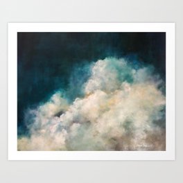 Indigo Cloudscape Art Print