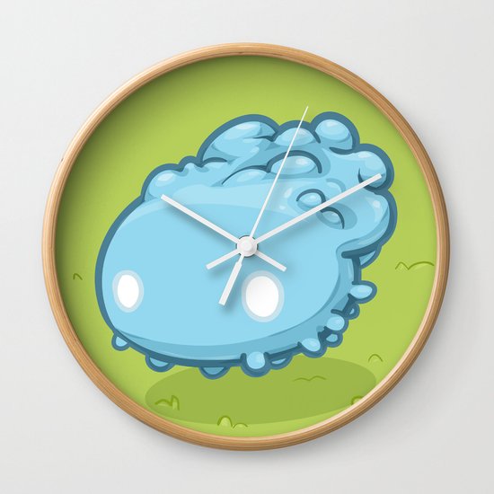 Marshmallow Blob Wall Clock