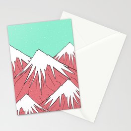The mountains and the sky Stationery Cards