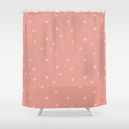 candy cane christmas Shower Curtain