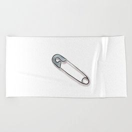Safety Pin Beach Towel