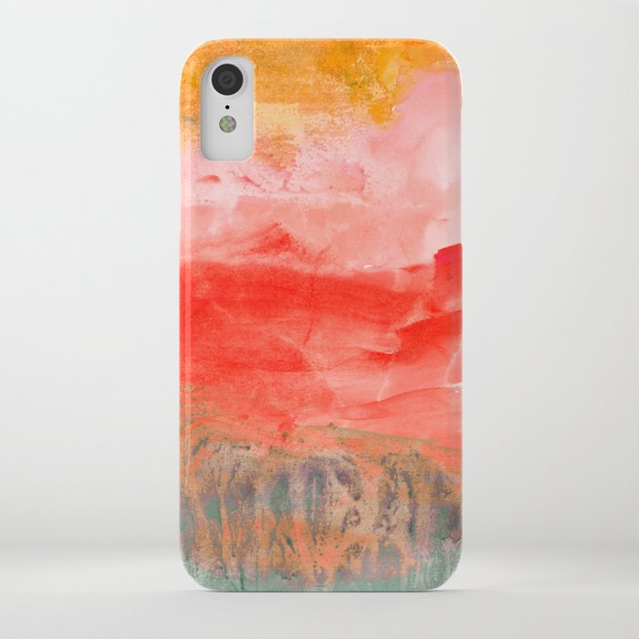 coral horizon iphone case