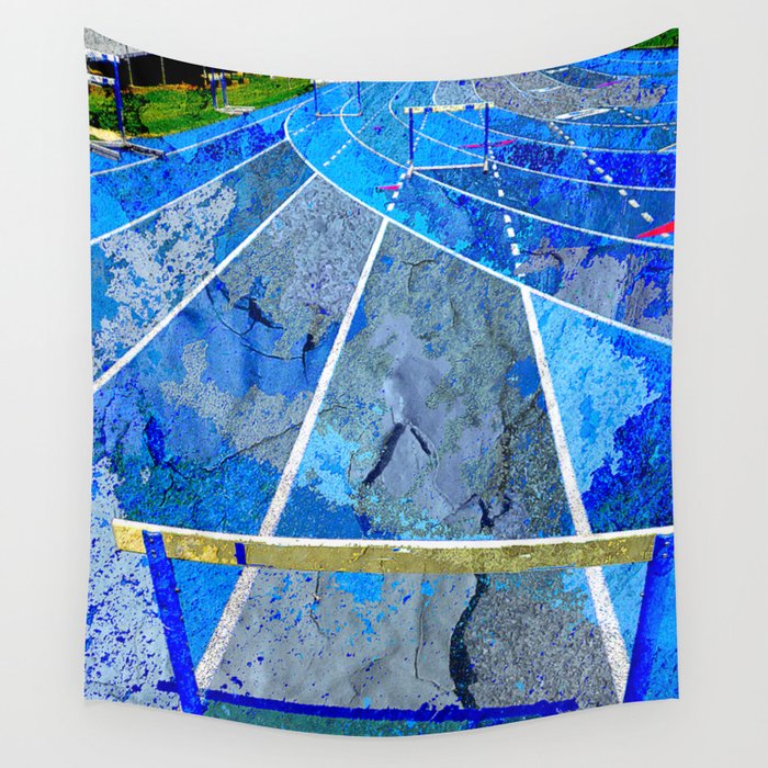 Track And Field Art Wall Tapestry