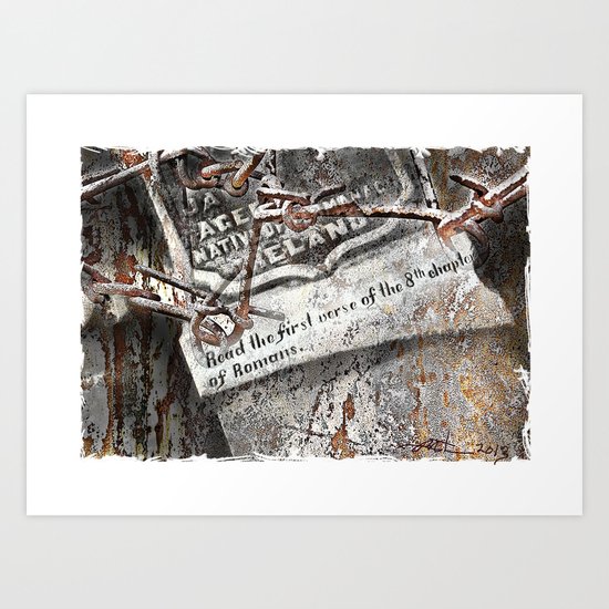 1800's Gravestone Art Series 3 Art Print