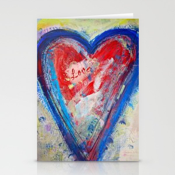 Heart Shaped Colors of Love Stationery Cards