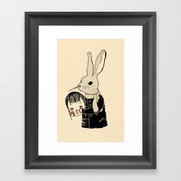 The world is frightening and confusing Framed Art Print