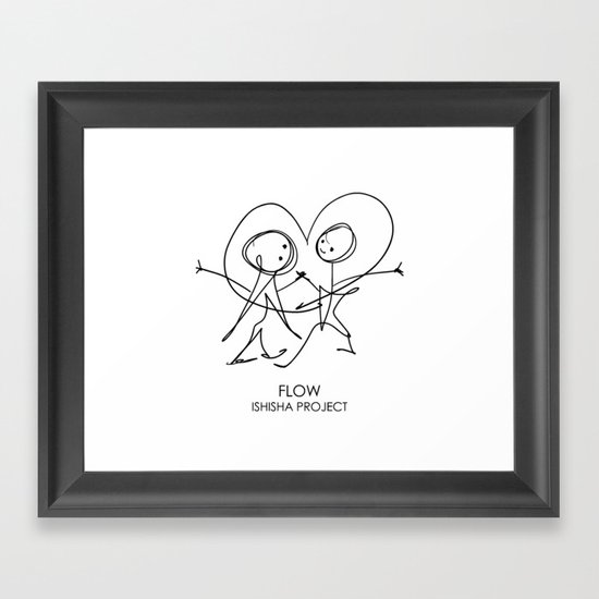 FLOW by ISHISHA PROJECT Framed Art Print