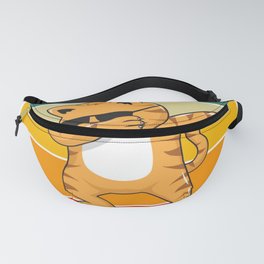 Awesome Since 2017 Birthday Retro Dabbing Cat Fanny Pack