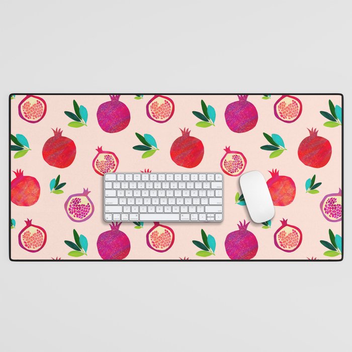 Pomegranate Blush Desk Mat