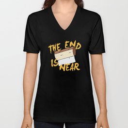 The End Is Near Toilet Paper Toilet V Neck T Shirt