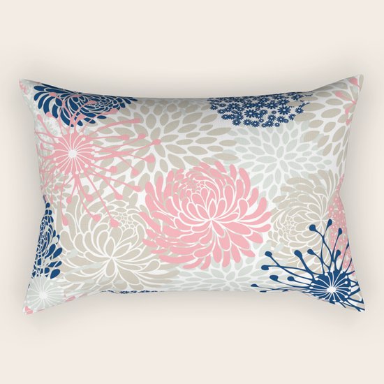 blush pink rectangle cushion