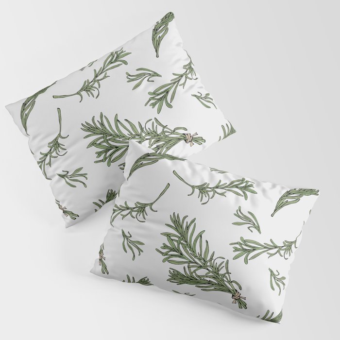 Rosemary rustic pattern Pillow Sham