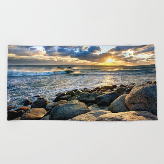 Sea Rocks Beach Towel