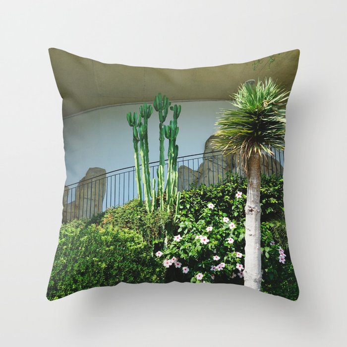 Tropical Garden in the South of France | Mediterranean Flora in France | Nature Photography Throw Pillow