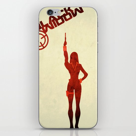 Black Widow iPhone & iPod Skin