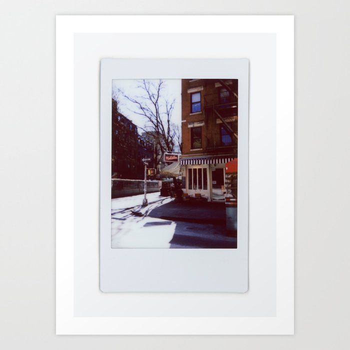 A Corner in Nolita | NYC Neighborhoods | Instant Film Photography (Without Handwriting) Art Print