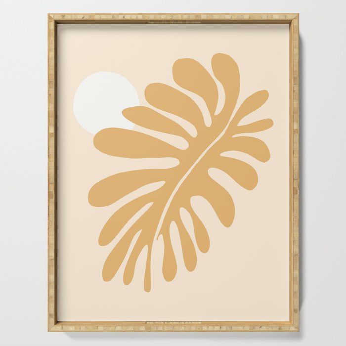 Abstraction_MATISSE_LEAVE_SUN_PLANT_BLOSSOM_POP_ART_0423A Serving Tray
