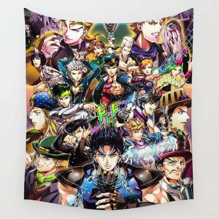 Jojo Bizarre Adventure Wall Tapestry by Moody Lange Society6