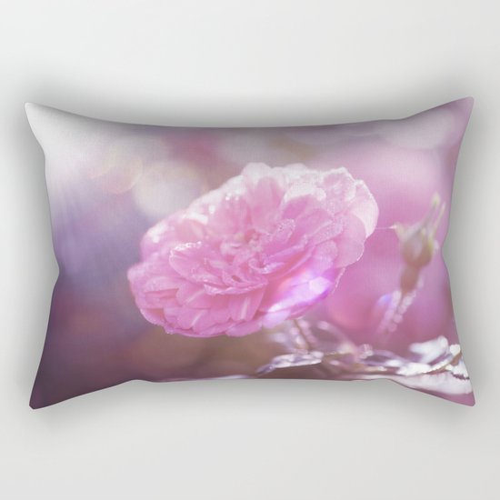 Autumn Roses at backlight - Roses and Flowers Rectangular Pillow