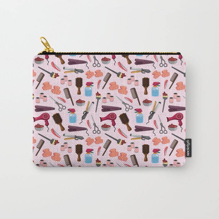 hairdressing KIT seamless pattern Carry-All Pouch