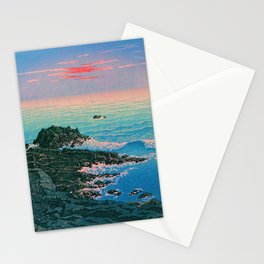 Morning of Cape Inubo by Kawase Hasui Stationery Card