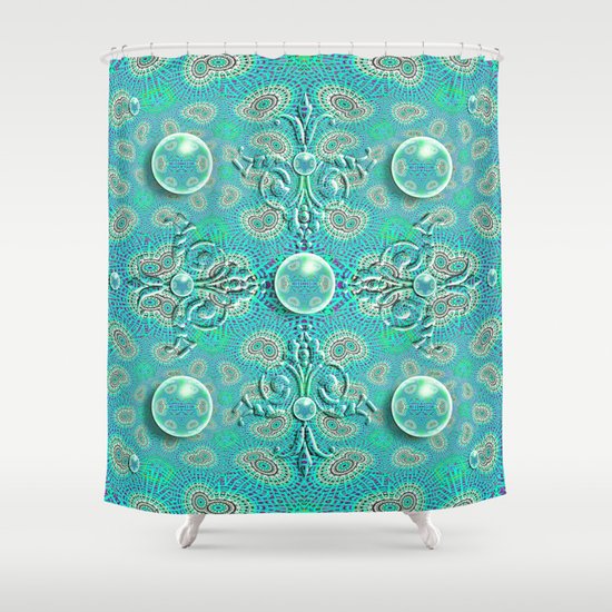 Royal Orbs Shower Curtain